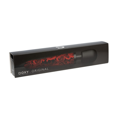 Вібромасажер DOXY Original ROSE PATTERN, дуже потужний, живлення 220В, пульсуючі вібрації