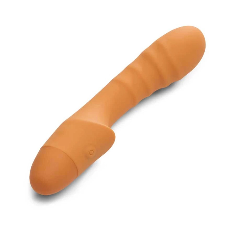 Ребристий вібратор для зони G Pash Ribbed G-spot Vibrator колір: помаранчевий So Divine