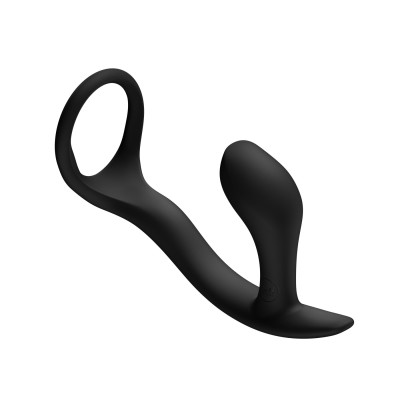 Анальна пробка з ерекційним кільцем Fun Factory Bootie Ring Black