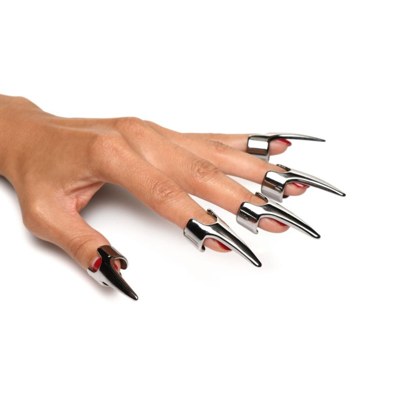 Набір каблучок з пазурами Master Series Five-Piece Sensation Claw Rings - Silver