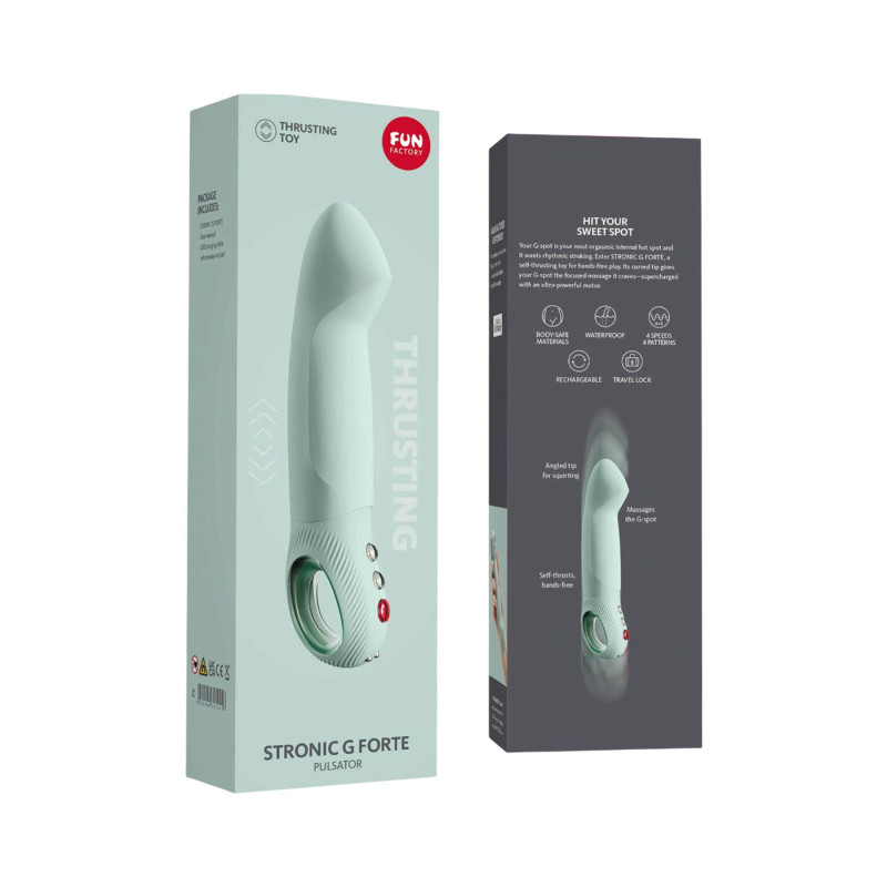 Пульсатор для точки G Fun Factory STRONIC G FORTE sage green, 8 режимів, суперпотужний