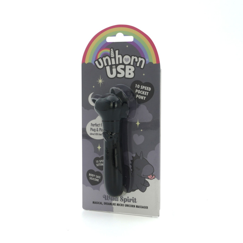 Вібратор-єдиноріжка Unihorn USB Bullet - Wild Spirit, віброкуля, USB зарядка