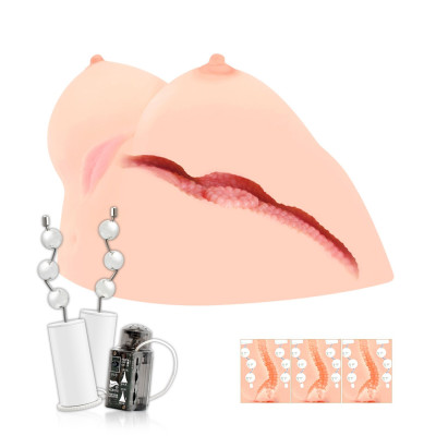 Мастурбатор Kokos Juliana Breast 2WayPlus з вібрацією та масажем