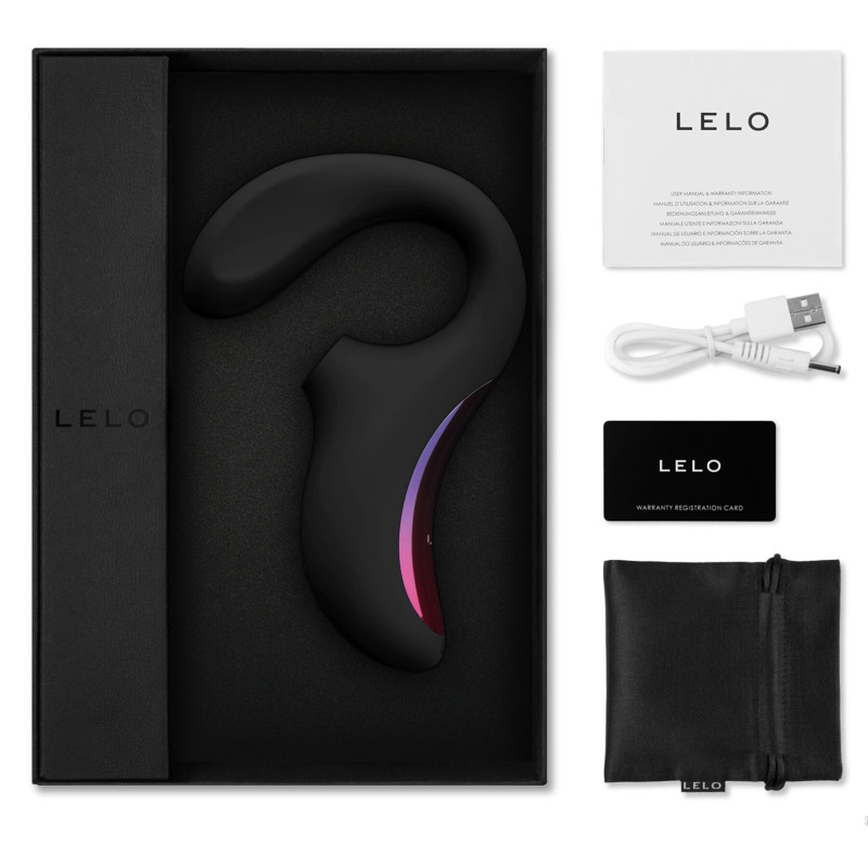 Звуковий вакуумний стимулятор с вибрацией LELO Enigma Black
