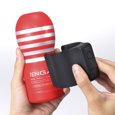 Вібронасадка Tenga CUP VIBRATOR, 7 режимів, 2 мастурбатори в комплекті