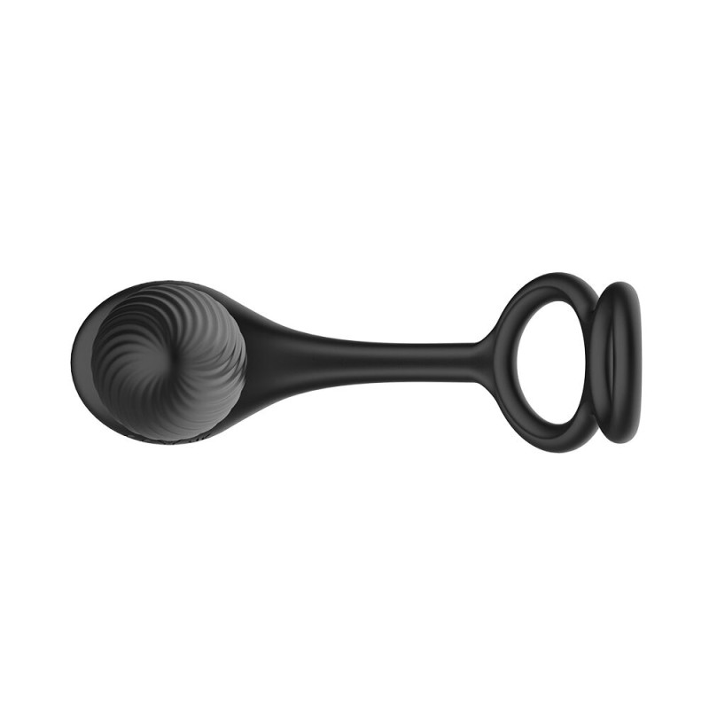 Анальна вібропробка Nexus Tornado Cock and Ball Ring