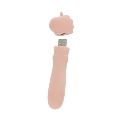 Вібратор-єдиноріжка Unihorn USB Bullet - Heart Throb, віброкуля, USB зарядка
