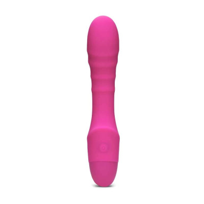 Ребристий вібратор для зони G Pash Ribbed G-spot Vibrator колір: рожевий So Divine