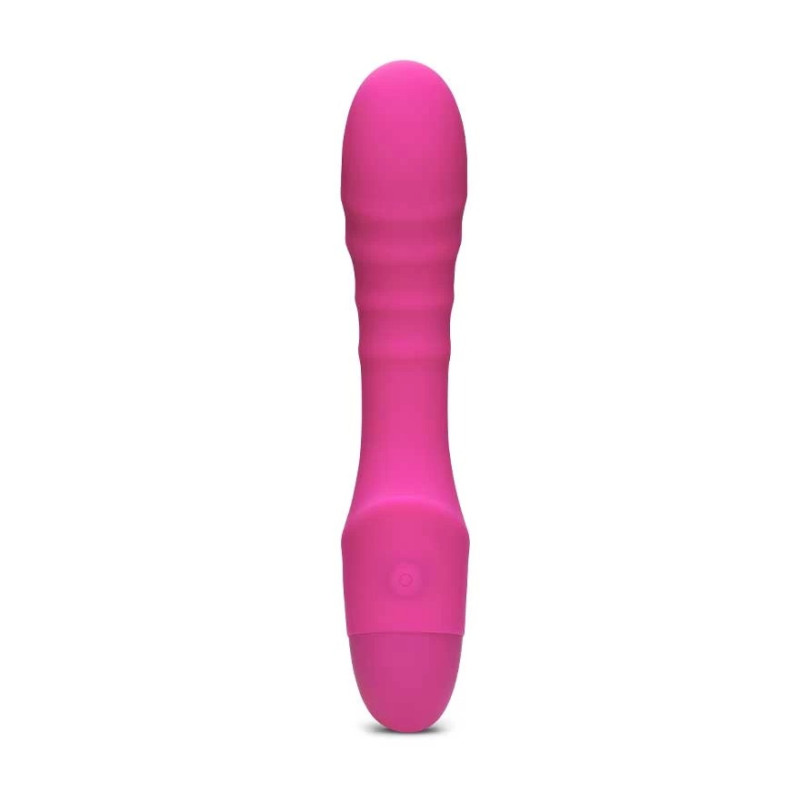 Ребристий вібратор для зони G Pash Ribbed G-spot Vibrator колір: рожевий So Divine