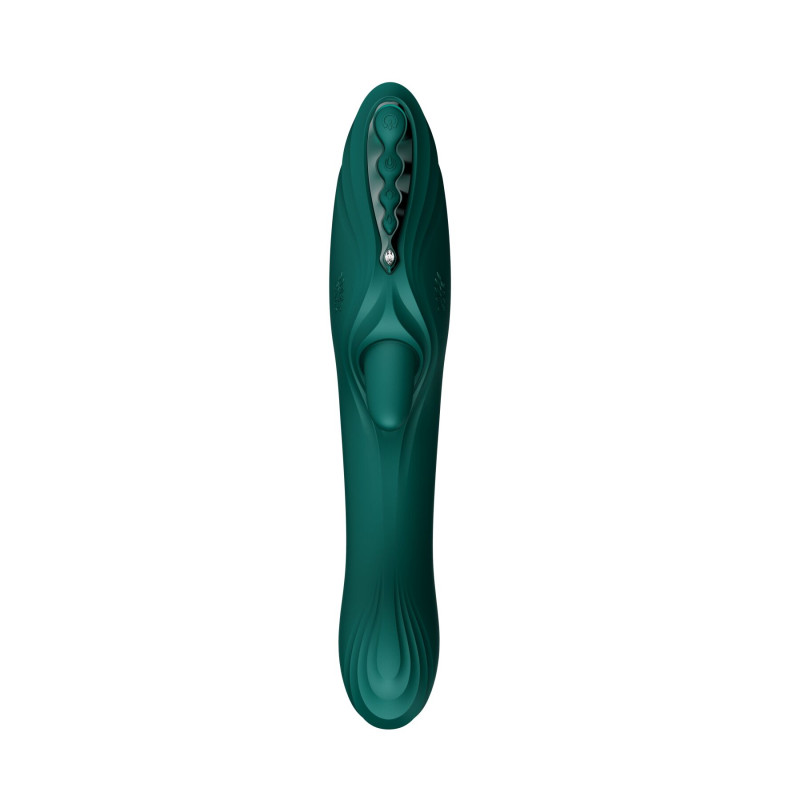 Вібратор-кролик Zalo Ares Turquoise Green