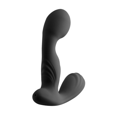 Вібромасажер простати S Pleasures Premium FUZZY, чорний, з рельєфом, 10 режимів вібрації, нагрівання