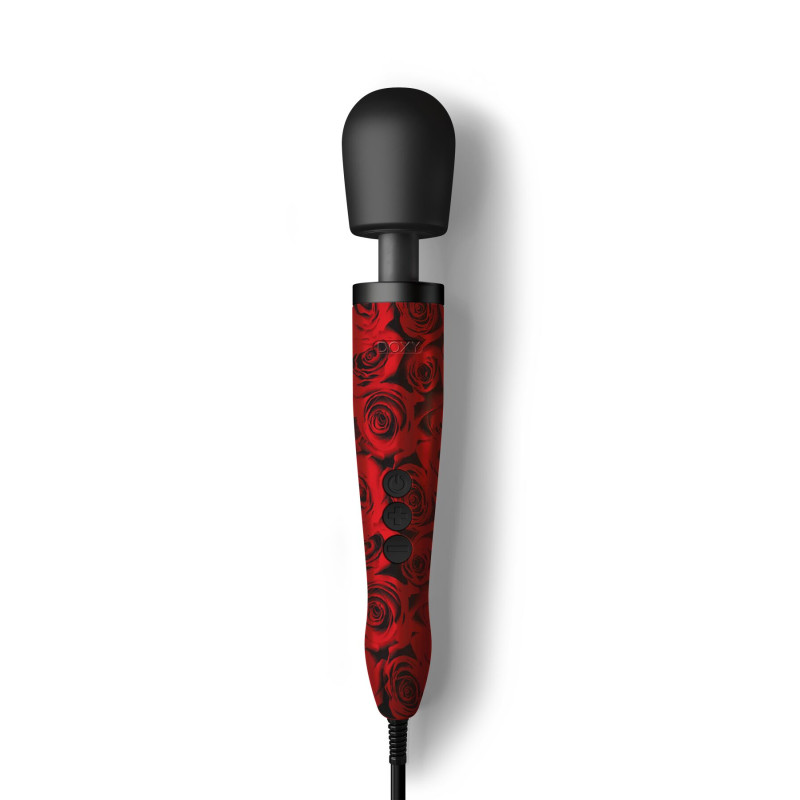 Вібромасажер DOXY Original ROSE PATTERN, дуже потужний, живлення 220В, пульсуючі вібрації