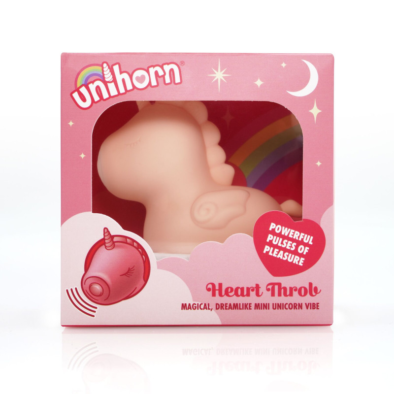 Вібратор-єдиноріжка Unihorn - Heart Throb, з пульсацією