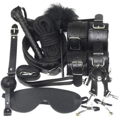 Набір для BDSM JSY KB80608 Black Набір для BDSM JSY KB80608 Black
