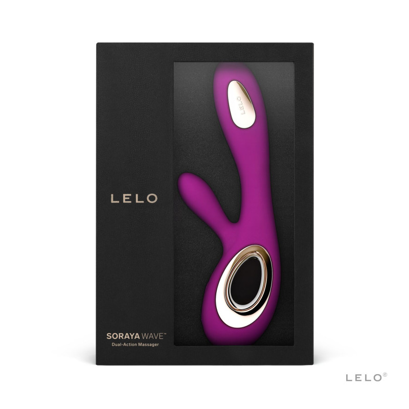 Вібратор-кролик LELO Soraya Wave Deep Rose, з рухами ствола