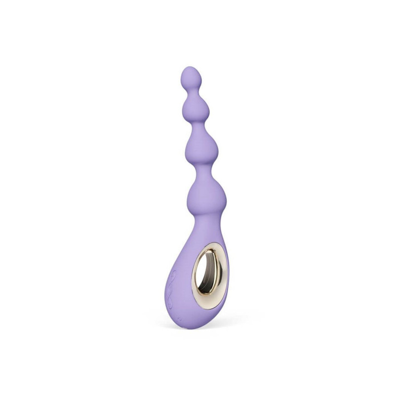 Анальні намисто з вібрацією LELO Soraya Beads Violet Dusk, різний діаметр намистин, 8 режимів