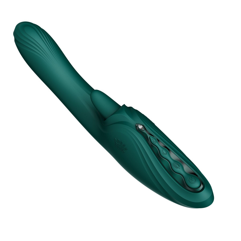 Вібратор-кролик Zalo Ares Turquoise Green