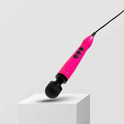 Вібромасажер DOXY Die Cast 3 Hot Pink, потужний, живлення 220В, металевий корпус