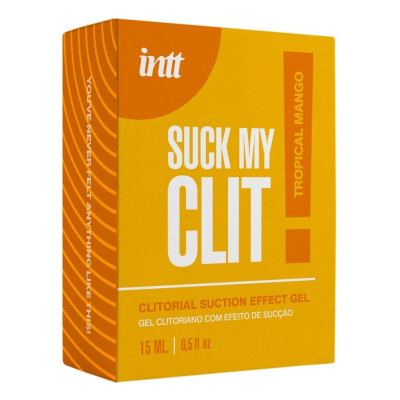 Смоктайзер для клітора Intt Suck My Clit – Манго, 15 мл, гель з ефектом посмоктування