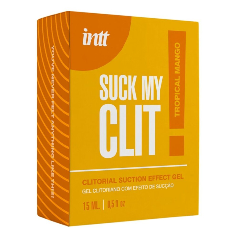 Смоктайзер для клітора Intt Suck My Clit – Tropical Mango (Манго) 15 мл, гель з ефектом посмоктування
