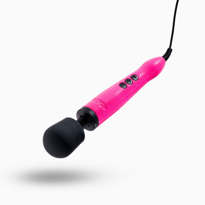 Вібромасажер DOXY Die Cast Massager Hot Pink, потужний, живлення 220В, металевий корпус