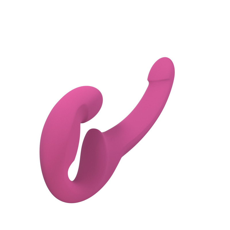 Безремневий страпон Fun Factory SHARE LITE blackberry, регульований, полегшена модель
