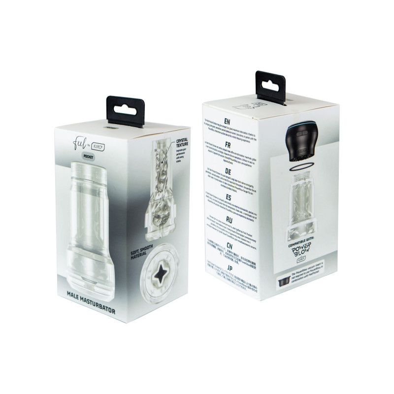 Мастурбатор Kiiroo Feel Pocket Crystal сумісний із PowerBlow