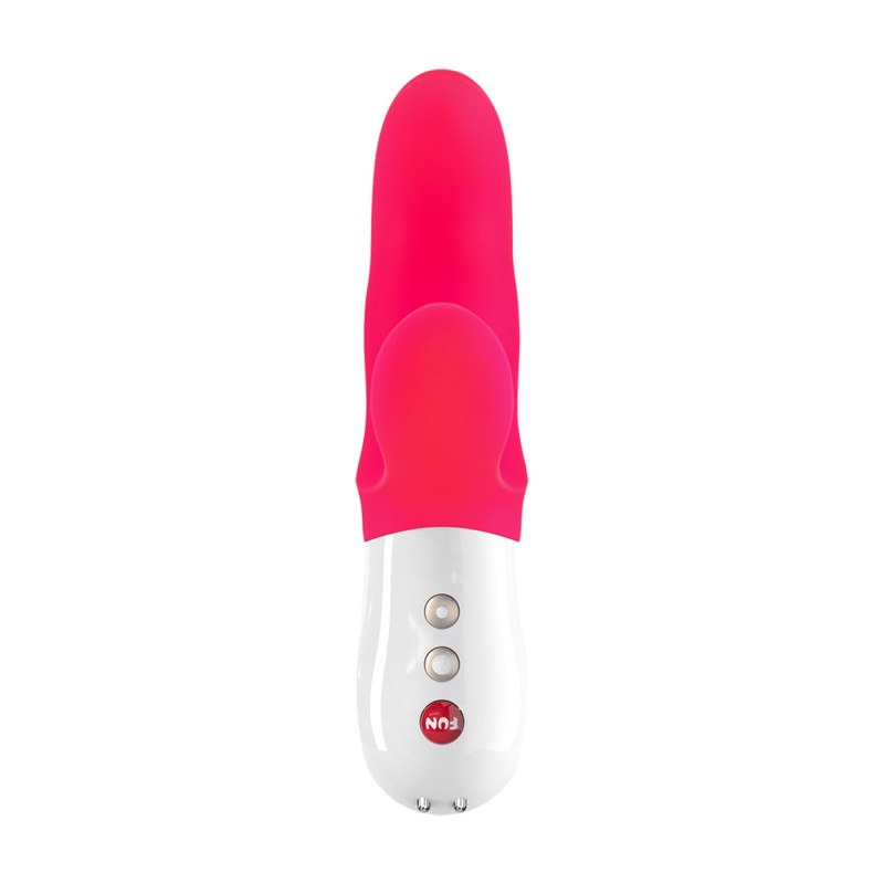 Вібратор-кролик Fun Factory MISS BI pink/white, 2 незалежні мотори, діаметр 4,2 см