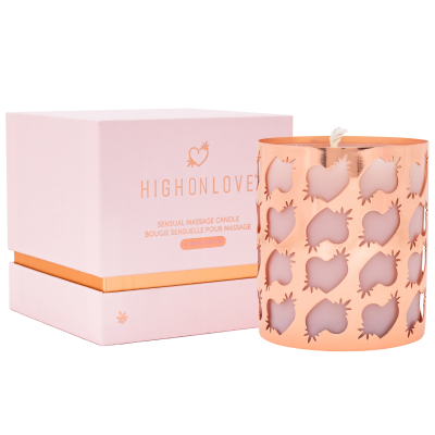 Масажна свічка HighOnLove Sensual Massage Candle - Бутони троянди, 250 мл Масажна свічка HighOnLove Sensual Massage Candle - Бутони троянди, 250 мл