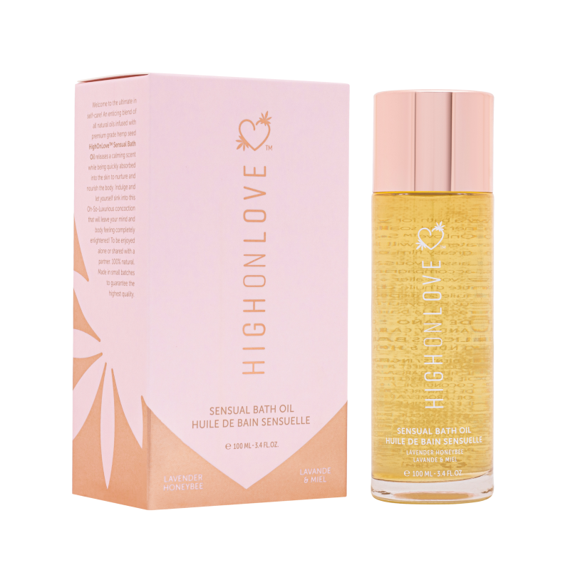 Олія для ванни з ароматом лаванди та меду Sensual Bath Oil, 100 мл HighOnLove (Канада)
