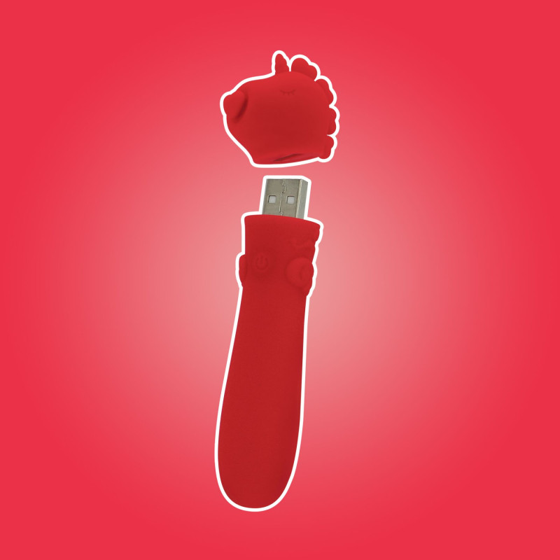 Вібратор-єдиноріжка Unihorn USB Bullet - Cupid's Beau, віброкуля, USB зарядка