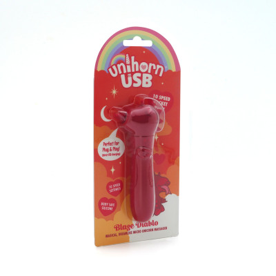 Вібратор-єдиноріжка Unihorn USB Bullet - Blaze Diablo віброкуля, USB зарядка