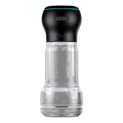 Мастурбатор Kiiroo Feel Pocket Crystal із всмоктувальною інтерактивною насадкою PowerBlow Combo Set