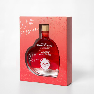 Масажне масло EXSENS With Passion Candy Apple 50мл, що розігріває, без цукру, їстівне