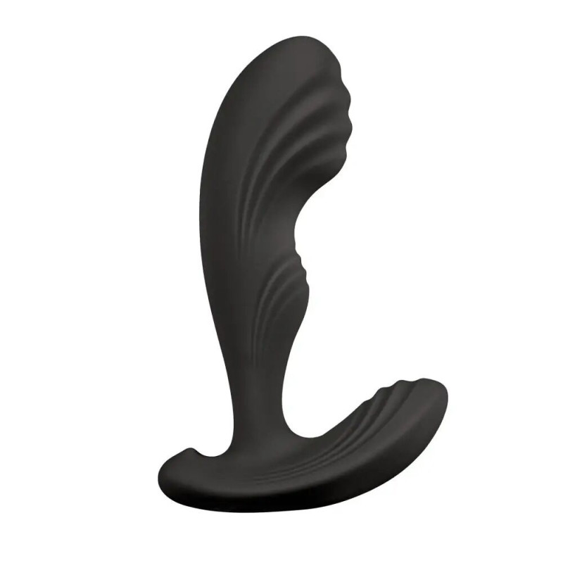 Вібромасажер простати S Pleasures Premium Cozy, чорний, з рельєфною головкою, 10 режимів