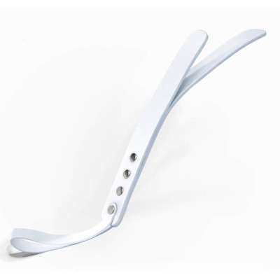 Паддл двошаровий Feral Feelings Leather Mini Paddle White, натуральна шкіра