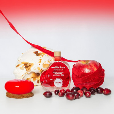 Масажне масло EXSENS With Passion Candy Apple 50мл, що розігріває, без цукру, їстівне