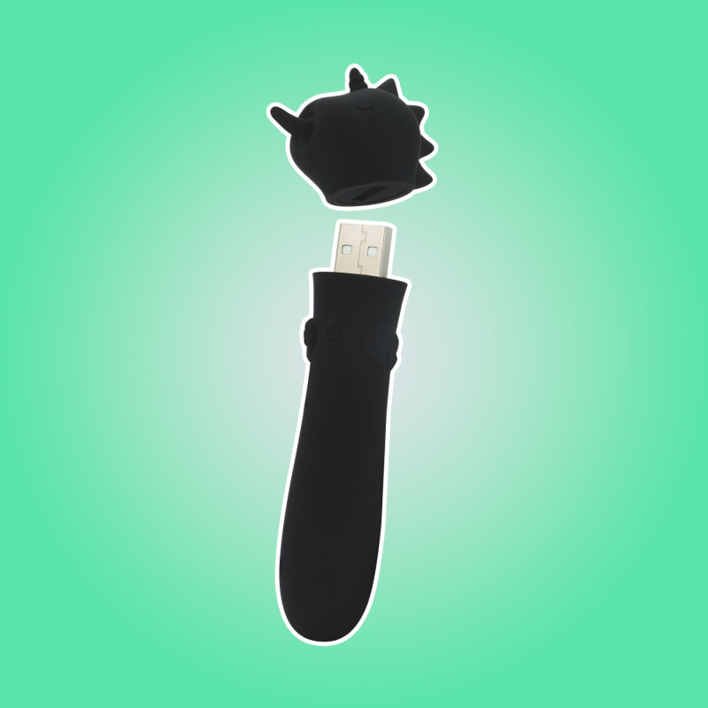 Вібратор-єдиноріжка Unihorn USB Bullet - Wild Spirit, віброкуля, USB зарядка