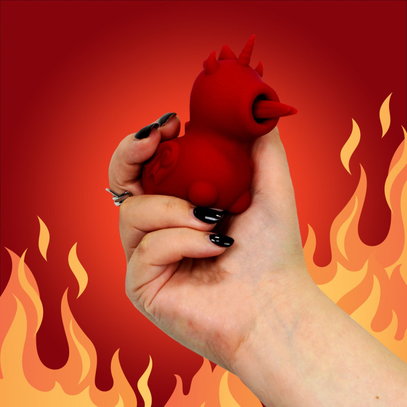 Вібратор-єдиноріжка Unihorn - Blaze Diablo, лагідний язичок