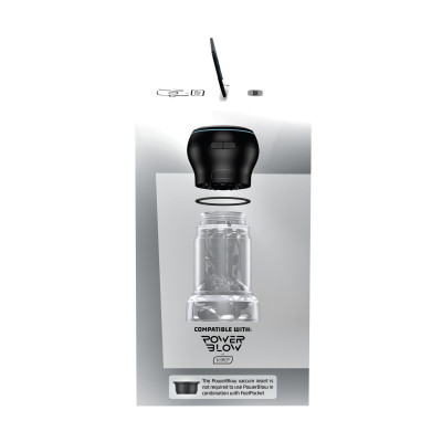 Мастурбатор Kiiroo Feel Pocket Crystal сумісний із PowerBlow