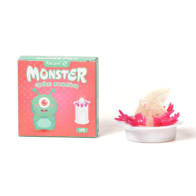 Презерватив Recare Turquoise Monster Spike Condom з вусиками