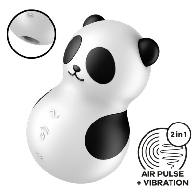 Вакуумний стимулятор із вібрацією Satisfyer Pocket Panda