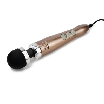 Вібромасажер DOXY Die Cast 3 Rose Gold, дуже потужний, живлення 220В, металевий корпус