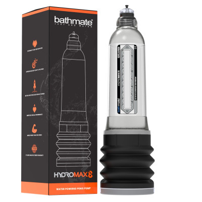 Гідромпом Bathmate Hydromax 8 Clear, для члена довжиною від 15 до 20 см, діаметр до 5,5 см