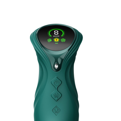 Пульсатор-кролик із вібрацією Zalo Mose 2 Turquoise Green