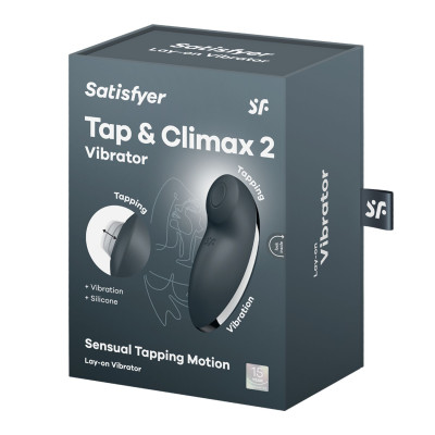 Вібростимулятор-пульсатор Satisfyer Tap & Climax 2 Grey