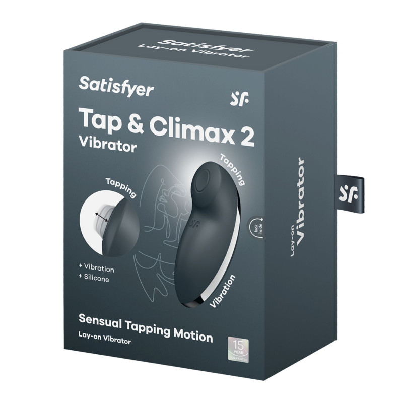 Вібростимулятор-пульсатор Satisfyer Tap & Climax 2 Grey