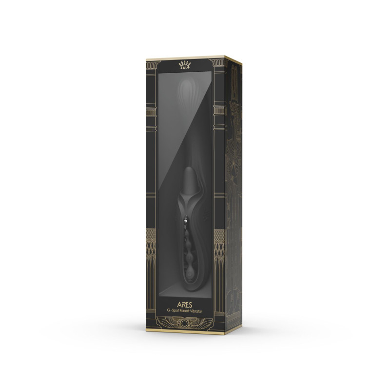 Вібратор-кролик Zalo Ares Obsidian Black