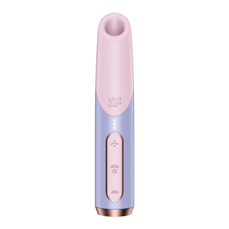 Вакуумний стимулятор Satisfyer Bold Kiss Violet, магнітна технологія 3D Air Pulse, 30 режимів роботи