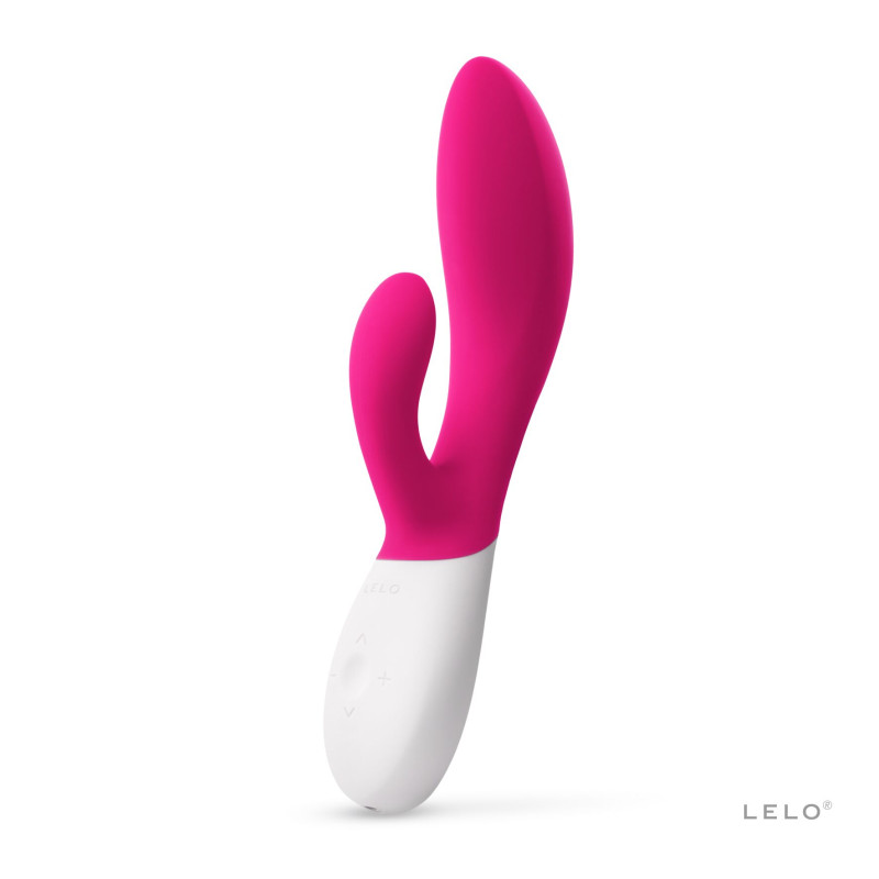 Вібратор-кролик LELO Ina Wave 2 Cerise, що манить рух стовбура + вібрації